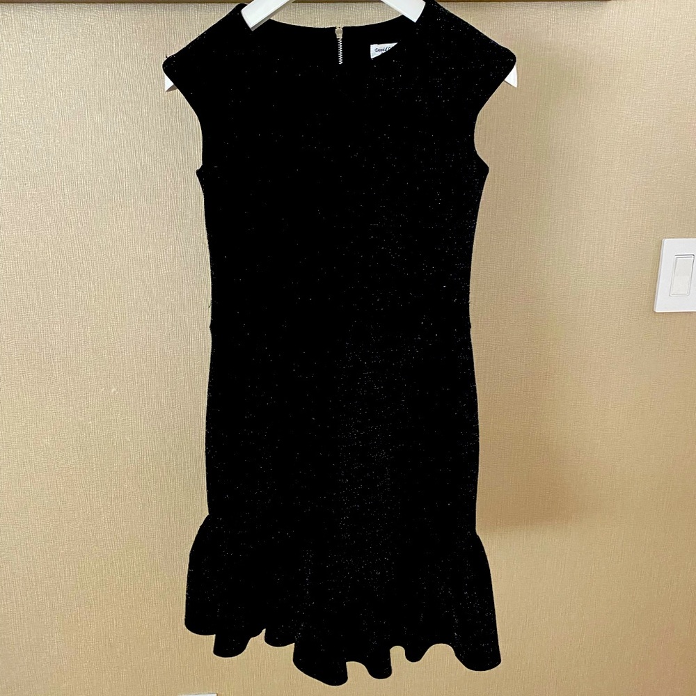 DAVID CHARLES BLACK LABEL Ruffle Little Black Dress Size 10